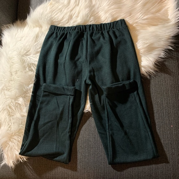 Green and Black plaid hip huggers - Picture 3 of 3